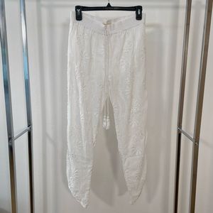 White Coverup Pants